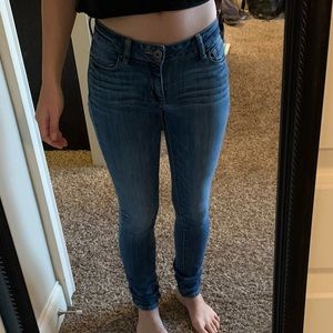 pacsun medium wash skinny jeans